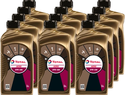 (G) Total Aero XPD 100 Single grade aviation oil for piston engines