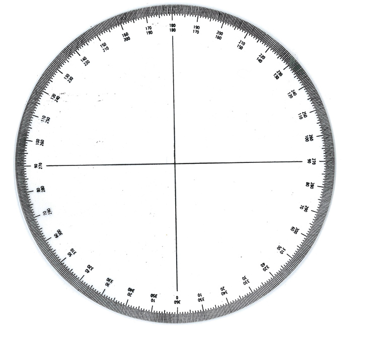 Produktbild von MINERVA Vollkreis-Winkelmesser – 25 Cm, Transparent, 360°-Teilung, Für Architektur & Technik