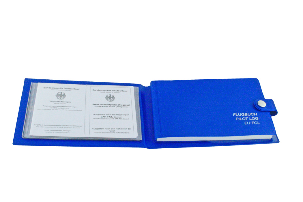 Plastic pilot logbook cover Siebert Luftfahrtbedarf