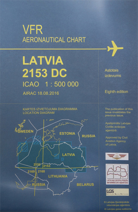 ICAO chart Latvia Siebert Luftfahrtbedarf